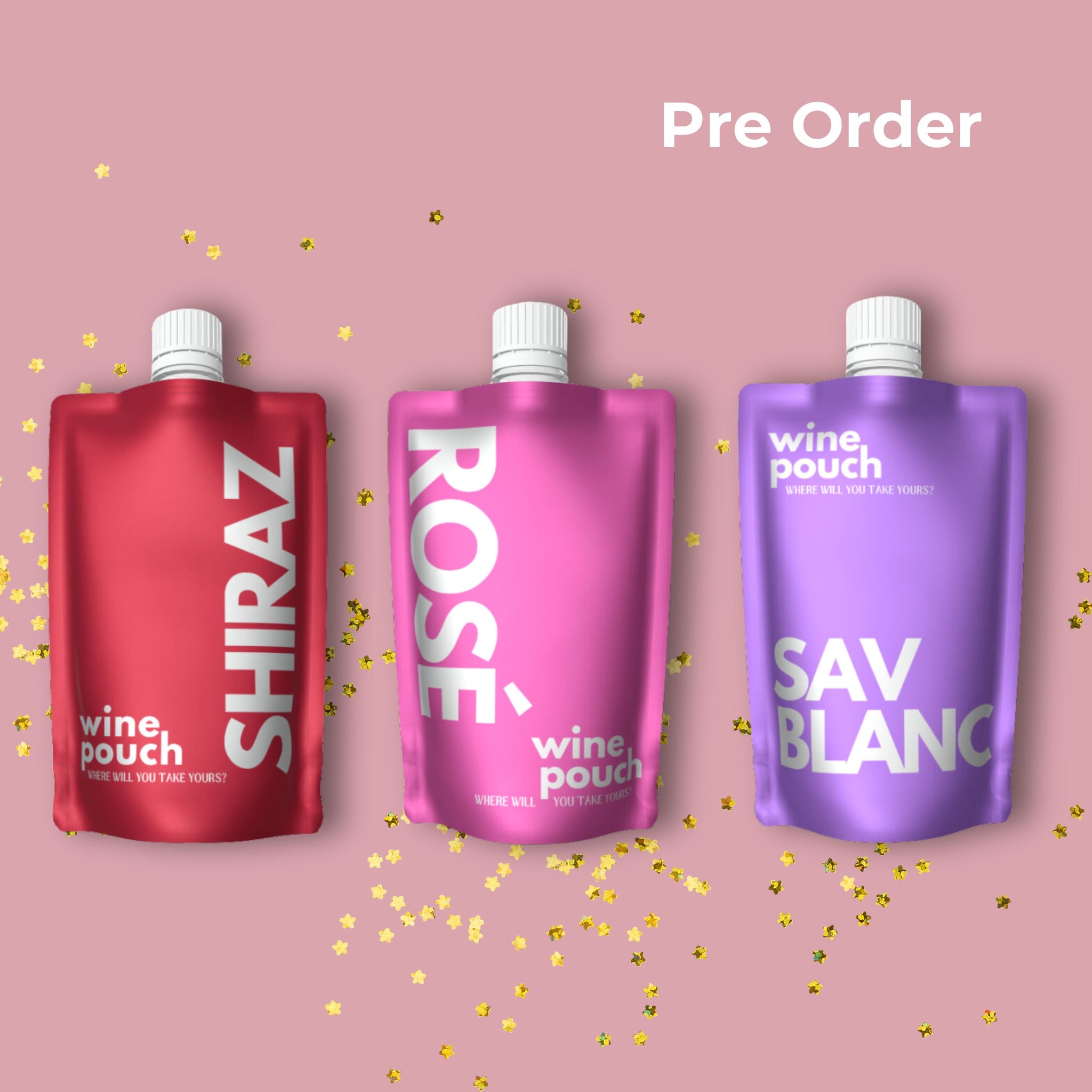 PRE ORDER: SharkTank Exclusive 6x 150ml Mixed Case - Wine Pouches ($7.50/pouch) wine pouch Wine Not the Brand 